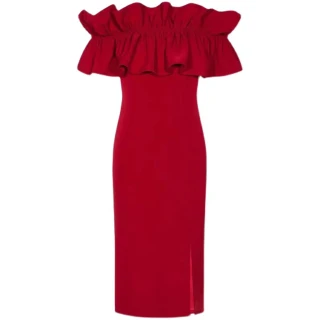 【派對樂木婚禮La Morongo Dress】紅色復古婚禮洋裝 S號(洋裝/禮服/晚禮服/婚禮/派對洋裝)