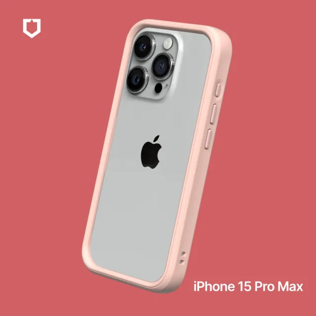 【RHINOSHIELD 犀牛盾】iPhone 15 Pro Max 6.7吋 CrashGuard 模組化防摔邊框手機保護殼(獨家耐衝擊材料)