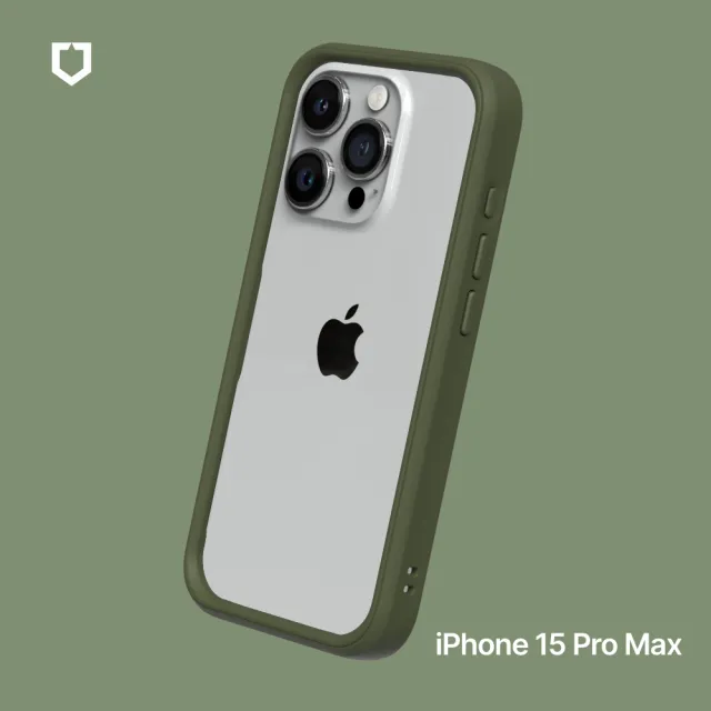 【RHINOSHIELD 犀牛盾】iPhone 15 Pro Max 6.7吋 CrashGuard 模組化防摔邊框手機保護殼(獨家耐衝擊材料)