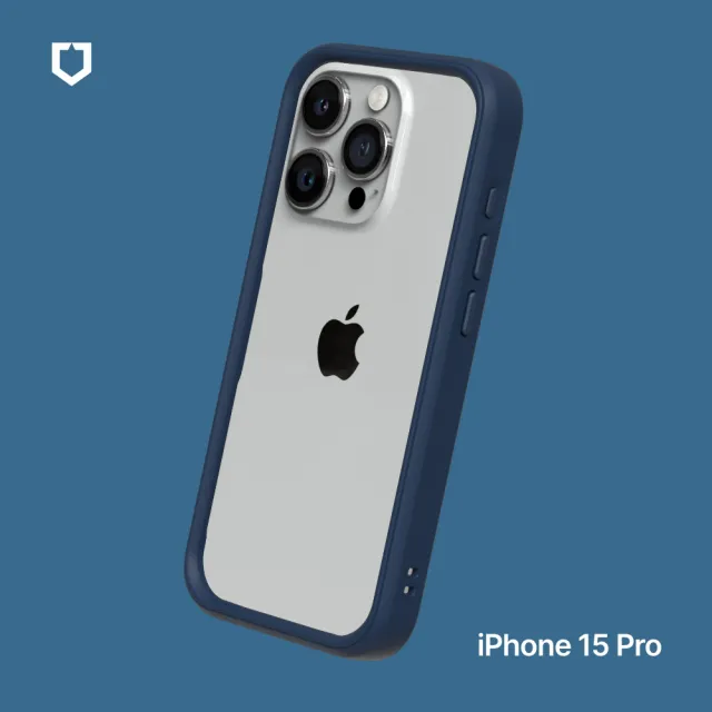 【RHINOSHIELD 犀牛盾】iPhone 15 Pro 6.1吋 CrashGuard 模組化防摔邊框手機保護殼(獨家耐衝擊材料)