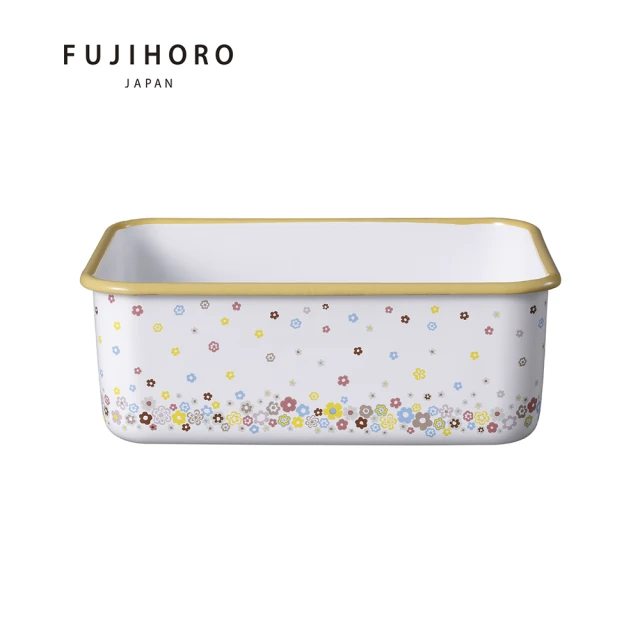 FUJIHORO 富士琺瑯 鳴海系列琺瑯烘焙保鮮盒淺型LL(