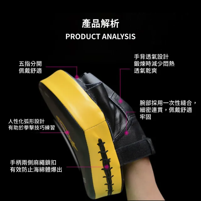 加厚透氣訓練拳擊拳靶-2入(格鬥 拳擊靶 跆拳道 拳擊手套 散打訓練 弧形手靶)
