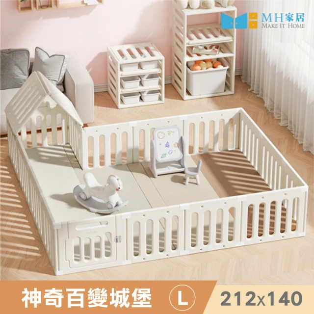 【MH 家居】韓國兒童神奇百變城堡-L 212x140(遊戲城堡/收納層架)