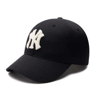【MLB】N-COVER可調式軟頂棒球帽 Varsity系列 紐約洋基隊(3ACPV043N-50BKS)