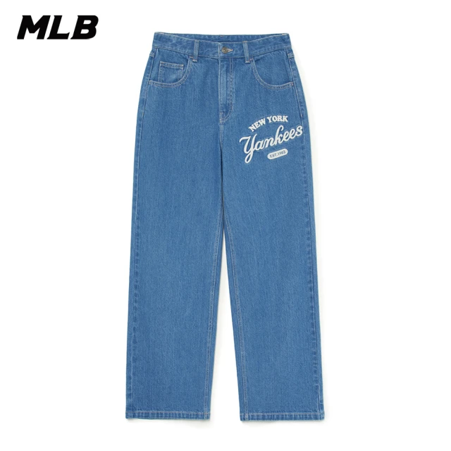 MLBMLB 女版丹寧牛仔褲 紐約洋基隊(3FDPR0134-50INS)