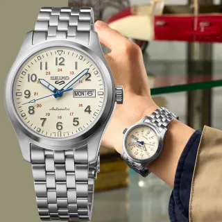 【SEIKO 精工】5 Sports 製錶110週年限量機械錶 套錶 女王節(SRPK41K1/4R36-15L0S)