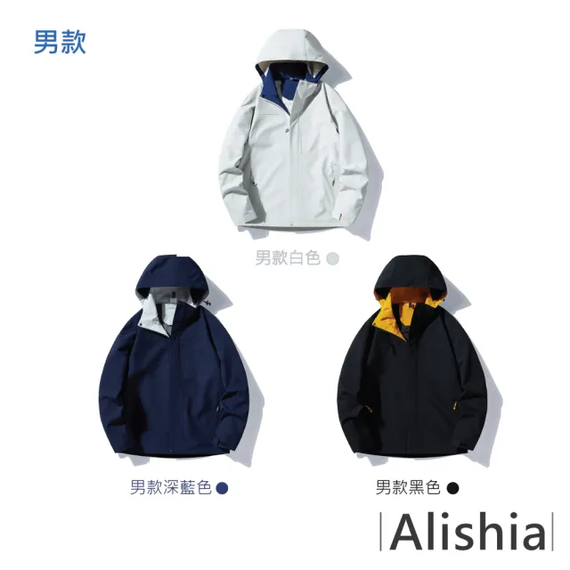 【Alishia】男女款防風單層衝鋒外套(現+預  黑 / 深藍 / 白 / 紫 / 淡藍)