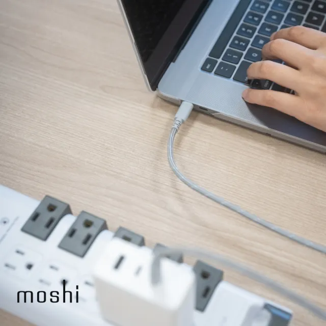 【moshi】Integra USB-C to USB-C 240W/480Mbps 充電傳輸編織線(2.0m)