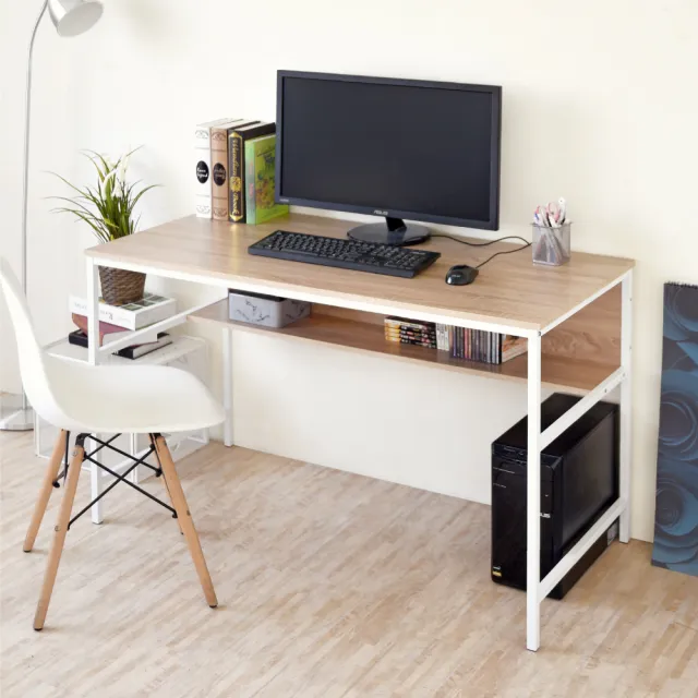 【Hopma】簡約大桌面收納工作桌 台灣製造 電腦桌 辦公桌 書桌