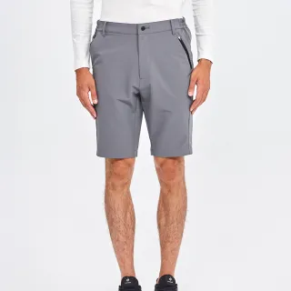 【Munsingwear】企鵝牌 男款深灰色舒適機能企鵝立體壓印短褲 MGRL8505