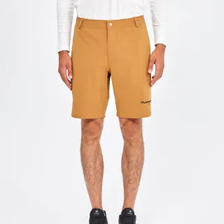 【Munsingwear】企鵝牌 男款棕色環保科技咖啡紗 涼感速乾防曬抑菌 鬆緊腰頭休閒短褲 MGRL8507