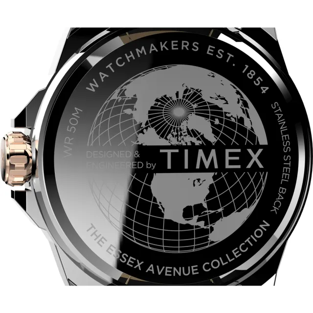 【TIMEX】天美時 風格系列  44毫米八角錶殼紳士手錶  墨綠x黑色皮質錶帶 TXTW2V43000