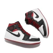 【NIKE 耐吉】Air Jordan 1 Mid 男鞋 Gym Red 黑腳趾 黑 白 紅 AJ1 喬丹 休閒鞋(DQ8426-106)