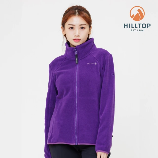 Hilltop 山頂鳥 保暖刷毛連帽外套 女款 紫｜PH22