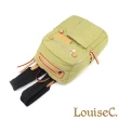 【LouiseC.】Tree House 真牛皮+輕盈尼龍多收納手提後背包-3色-背面行李箱插袋設計(CC158277)
