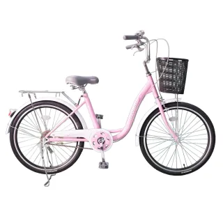 【DIVANO】24吋單速低跨淑女車(紅 粉 紫 米)