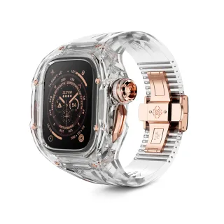 【Golden Concept】Apple Watch 49mm 保護殼 透明錶殼/透明矽膠錶帶(RSTR49-CR)