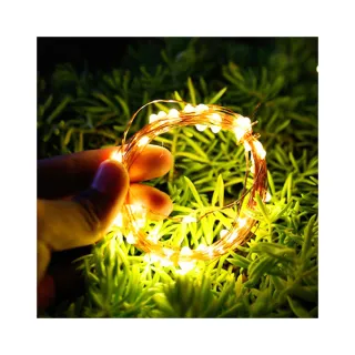 【Saikoyen】LED太陽能銅線燈1000cm燈串2組(聖誕節 萬聖節 LED 氣氛燈 求婚 庭院 佈置 燈串 燈飾)