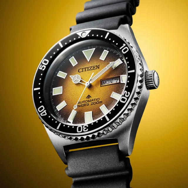 【CITIZEN 星辰】PROMASTER 200米潛水機械錶腕錶 男錶 手錶 畢業 禮物(NY0120-01X)