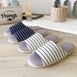【iSlippers】台灣製造-療癒系舒活布質室內拖鞋(條紋款-6雙組)