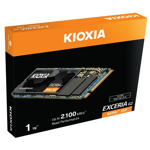 KIOXIA 鎧俠】Exceria G2 SSD M.2 2280 PCIe NVMe 1TB Gen3x4 