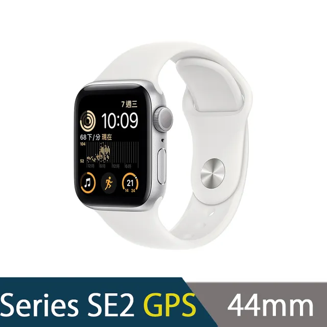 運動錶帶組 Apple 蘋果 Apple Watch SE2 GPS 44mm(鋁金屬錶殼搭配運動錶帶)
