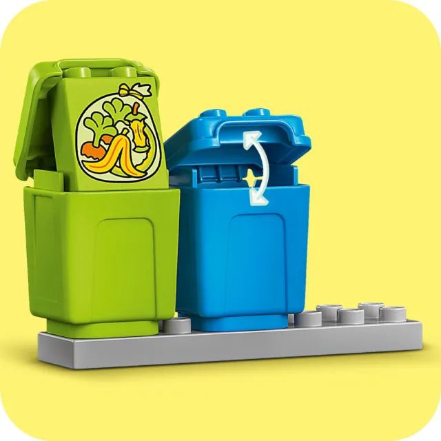 【LEGO 樂高】得寶系列 10987 資源回收車(玩具車 幼兒積木 DIY積木)