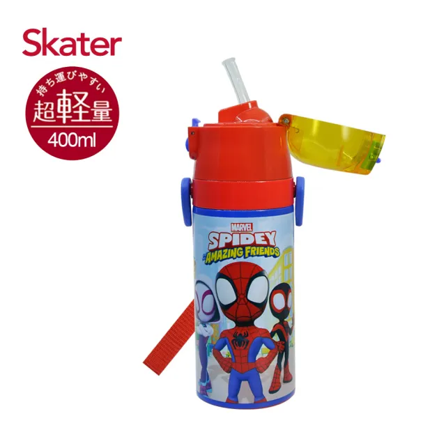 【Skater】吸管不鏽鋼保溫-兒童水壺(400ml)