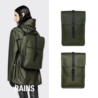 【RAINS官方直營】Backpack Mini 經典防水迷你版長型後背包(2色任選)