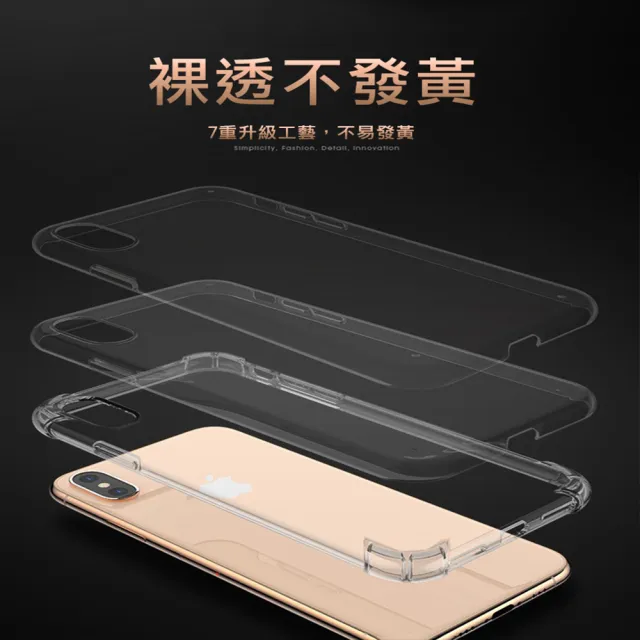 【SuperPG】IPhone 15 PLUS 6.7吋 加厚防摔清水四角防摔殼保護套