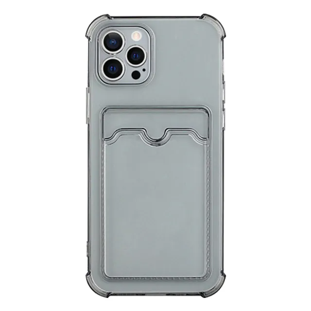 【SuperPG】IPhone 15 PRO MAX 6.7吋 第二代防摔加厚四角防摔插卡保護套