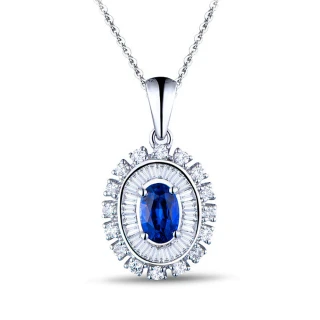 【禾美珠寶】天然皇家藍藍寶石項鍊YS532(18K金)