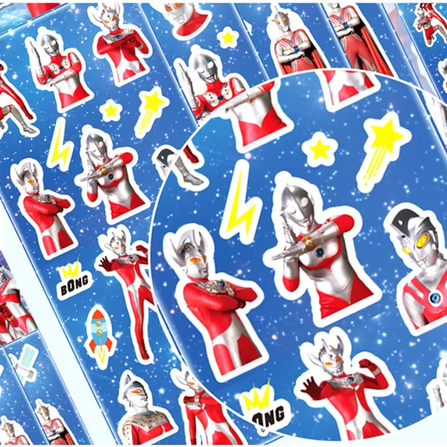 【TDL】超人力霸王鹹蛋超人奧特曼立體泡泡貼紙立體貼紙玩具 822615(平輸品)