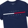 【Tommy Hilfiger】TOMMY 年度爆款經典Logo圖案短袖T恤 上衣-深藍色(平輸品)