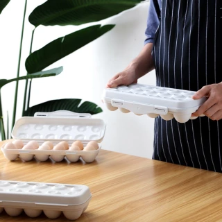 【Dagebeno荷生活】獨立立式存放卡扣式雞蛋保鮮盒 防碰撞簡約設計雞蛋分裝盒(12格款1入)