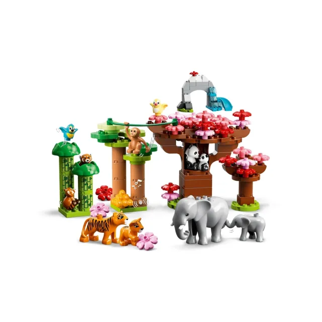 【LEGO 樂高】得寶系列 10974 亞洲野生動物(動物玩具 啟蒙教材 DIY積木)