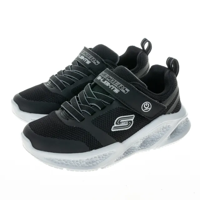 【SKECHERS】男童系列 燈鞋 SKECHERS METEOR-LIGHTS(401675LBKGY)