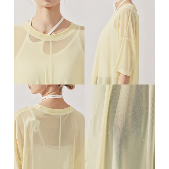 【plain-me】SAAKO 女生上衣 連身上衣 女裝 女上衣 透膚網紗爬線 出清品_SAA0019-232