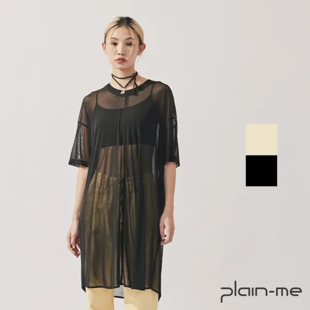 【plain-me】SAAKO 女生上衣 連身上衣 女裝 女上衣 透膚網紗爬線 出清品_SAA0019-232