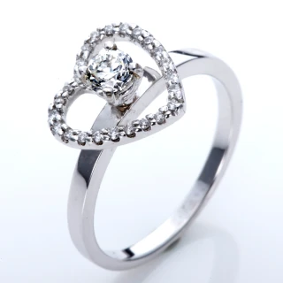 【DOLLY】0.30克拉 18K金求婚戒完美車工鑽石戒指(024)