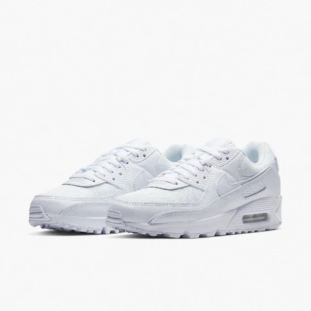 NIKE 耐吉NIKE 耐吉 休閒鞋 Wmns Air Max 90 女鞋 白 全白 氣墊 緩震 運動鞋(CQ2560-100)