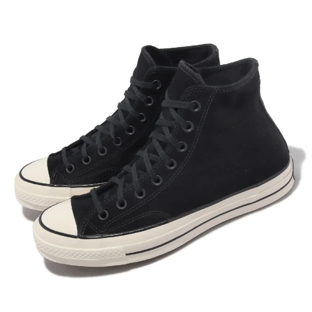 CONVERSECONVERSE 帆布鞋 Chuck 70 HI 高筒 男鞋 女鞋 黑 1970 麂皮 休閒鞋(A05599C)