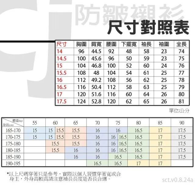 【CHINJUN】勁榮抗皺襯衫-長袖、條紋款、k2307(任選3件999 現貨 商務 男生襯衫)