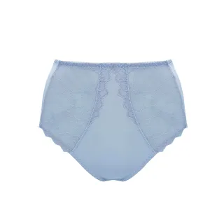 【曼黛瑪璉】雙弧 高腰三角修飾褲 M-XXL(寧靜藍)
