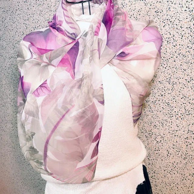 【iTa.a】100%義大利制造80×80雪紡大方巾(時尚.機能.環保-歐洲工藝普及版7)