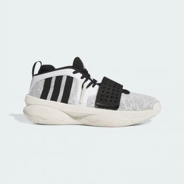 【adidas 愛迪達】籃球鞋 男鞋 運動鞋 包覆 緩震 襪套 DAME 8 EXTPLY 黑白 ID5678