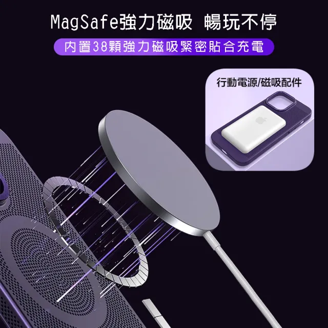 【RedMoon】APPLE iPhone 15 Pro 6.1吋 磁吸冰磁散熱手機殼 鏡頭增高防摔降溫抗指紋(i15Pro)