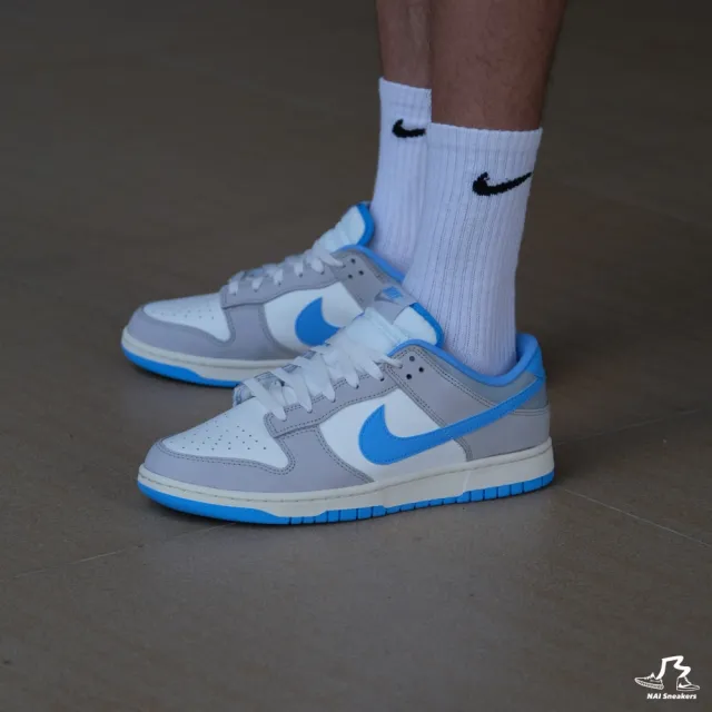 NIKE 耐吉】NIKE DUNK LOW Athletic Department 奶油煙灰藍勾復古(Dunk