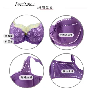 【Swear 思薇爾】花斐系列A-F罩蕾絲包覆女內衣(夜星紫)