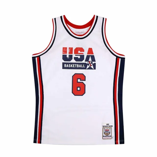 【NBA】M&N Authentic球員版復古球衣 92 Dream Team #6 Patrick Ewing 白(AJY4AC19090-USAWHIT92PEW)